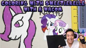 Coloring with sweetie belle is a game made by drud14. Rarity Loves It When You Use The Wacom Coloring With Sweetie Belle Youtube