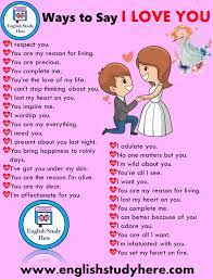 We did not find results for: 30 Different Ways To Say I Love You In English English Study Here