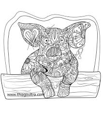 Dover publications is the publisher for the popular creative haven coloring books for adults. Pig Coloring Pages For Adults