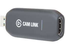 You need to have a cable that connects your camera from the video output jack to a standard hdmi port. Open Box Elgato Cam Link Broadcast Live And Record Via Dslr Camcorder Or Action Cam In 1080p 60 Fps Compact Hdmi Capture Device Usb 3 0 Newegg Com