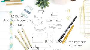 You can use pretty headers on your bullet journal daily. Bullet Journal Headers Bullet Journal Decor Ideas Bullet Journal Handwriting Youtube