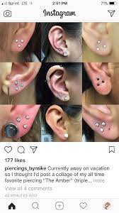 Pin By Ana Brumati On Piercings Cool Ear Piercings Ear Lobe Piercings Piercing