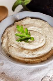 Baba Ganush Auberginencreme Auberginen Aufstrich Mit Sesam Und Knoblauch Foodtempel Rezept Auberginencreme Aubergine Creme Auberginen