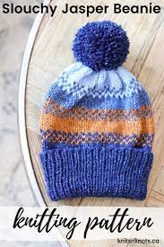 Knitting Pattern Fair Isle Double Brim Hat In 2020 Crochet Hat With Brim Hat Knitting Patterns Knitted Hats