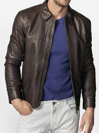 Leather Jackets Men Massimo Dutti Brown Leather Jacket Men Leather Jacket Leather Jacket Men