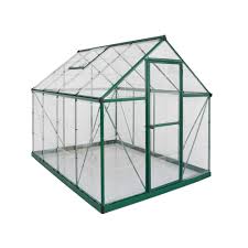 Palram Harmony 6 Ft X 8 Ft Polycarbonate Greenhouse In Green 701550 The Home Depot Polycarbonate Greenhouse Greenhouse Greenhouse Plans