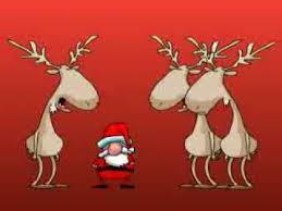 Rentiere Singen Weihnachtslied Merry Christmas Card Photo Merry Christmas Photos Merry Christmas Animation