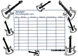 Wer sein bienenvolk im blick haben möchte, der setzt auf eine stockkarte. Stundenplane Im Pdf Format Fur Kinder