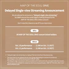 Support onionplay by sharing it with your friends! Bts To Hold Online Concert Map Of The Soul On E And Exhibition This