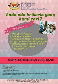 Maklumat terkini pengambilan guru ganti kementerian pendidikan malaysia (kpm) secara online dan syarat kelayakan permohonan. Kgsk Muar Posts Facebook