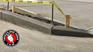 Precast parking curb forms quantity. How To Pour A Concrete Curb Step By Step Youtube