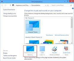 To change the desktop image, select one of the standard backgrounds, or click browse and navigate to a picture stored on the computer. Cannot Change Desktop Background On Windows 10 What To Do