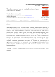 (c) shopee.co.id pakai filter khusus cod. Pdf The Online Consumer Behavior Outside Java Island A Case Study Of Lazada Indonesia