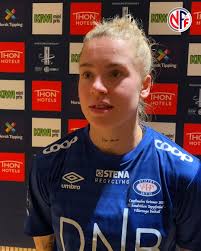 Marie Dølvik Markussen med en finfin scoring i cupfinalen. Hør hennes ord  om kampen her 🥳