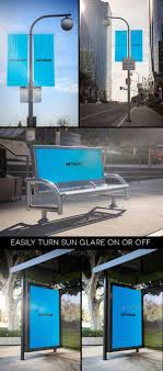 35 Bus Stop And Billboard Signage Mockup Psd Template Signage Digital Signage Billboard Design