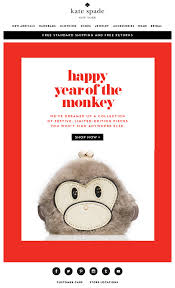 Kate Spade Chinese New Year Email Emailmarketing Yearofthemonkey Chinesenewyear Chinese New Year Year Of The Monkey Newyear
