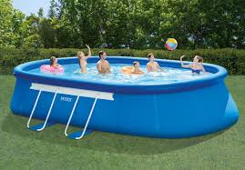 Intex 20ft X 12ft X 48in Oval Frame Pool Set Above Ground Swimming Pools Portable Pools Pool