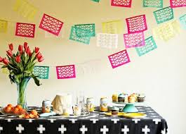 Cactus, piñatas, maracas, how to make paper flowers and banners. Geometric Cinco De Mayo Fiesta Garland Diy Cinco De Mayo Decorations Diy Cinco De Mayo Decorations Tissue Paper Garlands
