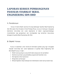 Latihan wawancara kerja dan contoh pertanyaannya. Contoh Laporan Kursus Pembangunan Pasukan