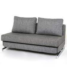 Sofabed Lt Gray Fabric Chrome Legs Folding Sofa Bed Sofa Bed Folding Sofa