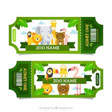 Download Green Zoo Tickets With Animals For Free Zoo Tickets Zoo Zoo Signage