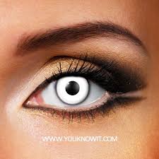 Black And White Eye Contacts Create Freaky Style With These Classic White Out Contact Lenses These White Contact L Costume Contact Lenses Halloween Contact Lenses Fashion Contact Lenses