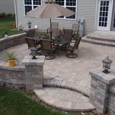 They provide a beautiful, custom paving solution that installs quickly and is ready for use as soon as the project is complete. Paver Steps Design Ideas Pictures Remodel And Decor Patio Pavers Design Small Brick Patio Patio Design