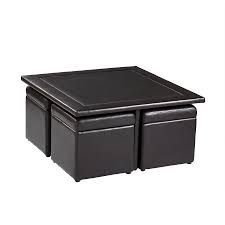 Simplihome harrison 36 inch wide square coffee table lift top storage ottoman, cocktail footrest stool in upholstered distressed brown tufted faux air leather for the living room, traditional. Schooner Coffee Table With Nested Stools By Red Barrel Studio Coffee Table Direct
