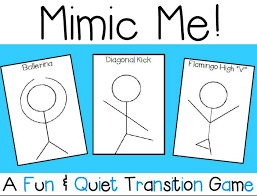 Mimic Me A Body Movement Transition Game Classroom Management Tool Classroom Behavior Management Classroom Management