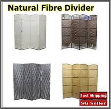 Room privacy screens help hide the bedroom from guests and can even help the room feel larger by creating room sections. Qoo10 Singapore Seller Natural Fibre Folding Screen Room Divider Partition Furniture Deco