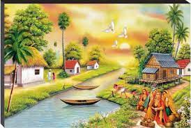 These are the most beautiful pictures of nature on pexels. Masstone Beautiful Natural Scenery Of Village Self Adhesive Mdf Painting Digital Reprint 12 Inch X 18 Inch Painting Price In India Buy Masstone Beautiful Natural Scenery Of Village Self Adhesive Mdf