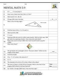 Mental Math 5th Grade Mental Math Math Practice Worksheets Math Practices