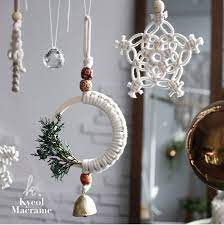 Macrame Ornaments Macrame Design Diy Christmas Ornaments Christmas Diy