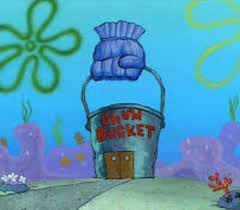 Unfortunately, it wasn't very subtle and. My Theory About The Chum Bucket Is That A Fisherman Was Throwing Chum Out To Sharks Or Something And The Fish Came Out Of The Water And Bit The Hand Off Of