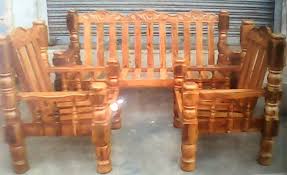 Wooden sofa sets⭐upto 30% off⭐: Solid Teak Wood Furniture By Monishaa Furniture Mart Solid Teak Wood Furniture Id 1712765