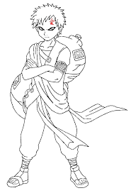 In total we have 5 coloring pages in naruto. Gaara Lineart 2 By Gaaraxhinata6666 On Deviantart