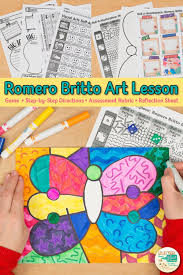 Romero Britto Butterfly Art Game Art Games For Kids Art Lessons Art History Lessons