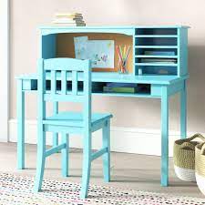 Vipek computer desk with hutch and bookshelf, 47 home office desk pc laptop table workstation study writing desk, modern desk with storage shelves, space saving desk for small spaces, suntalam walnut. Harriet Bee Glaser Kids Writingdesk And Chair Set With Kids Hutch Reviews Wayfair