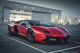 Chrome Red Lamborghini Aventador Front Side Sssupersports Com Red Lamborghini Lamborghini Aventador Lamborghini