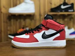 Nike Air Force 1 Mens Black High Top Nike Air Force 1 High Utility Bred White Black Aj3711 100 Mens Womens Running Shoes Nike Air Nike Air Force Mens Nike Air