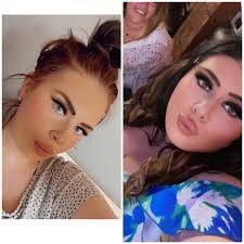 Could someone please make my face in picture 1 look more like 2 or 3? It is  from my Daughter's wedding and I love everything about it other than the  fact being