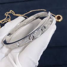 Cartier bracelet price cartier trinity bracelet cartier love bangle cartier jewelry jewellery chopard white gold diamonds bracelets for men fine jewelry. Solid 18k Gold Cartier Love Bracelet Replica With 216 Paved Diamonds 18k Gold Weight 47g International Brand Replica Jewelry For Sale Make In Real 18k Gold And Diamonds The Same As