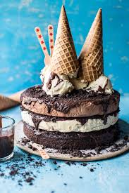 Triple Layer Chocolate Fudge Ice Cream Cake Half Baked Harvest Recipe Fudge Ice Cream Cake Ice Cream Cake Fudge Ice Cream