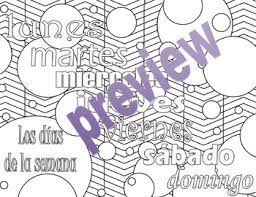 Dias de la semana worksheet. Days Of The Week Coloring Pages Worksheets Teaching Resources Tpt