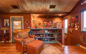 Handsome wooden box beams, most of them merely decorative, were often laid across dining room and living room ceilings, adding coziness and dimension and, often, a plan for ceiling lighting. Metal Ceiling Tiles Pros And Cons Eye Catching Ceiling Ideas