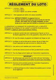 Reglement De Votre Loto Le Blog D Initiatives