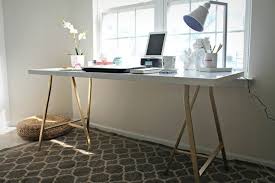 The 10 Most Glamorous Ikea Hacks That You Can Easily Recreate Ikea Office Table Ikea Table Tops Office Desk Designs