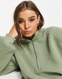 Daisy Street fleece and sweatpants set in pistachio