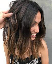 Top 11 Hottest Medium Length Styles Perfect For Thin Hair Pics Bucket Hair Color Balayage Balayage Hair Short Brunette Hair