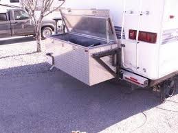 Tool Box Mounted To The Rear Bumper For Extra Storage Travel Trailer Organization Best Travel Trailers Camper Organization